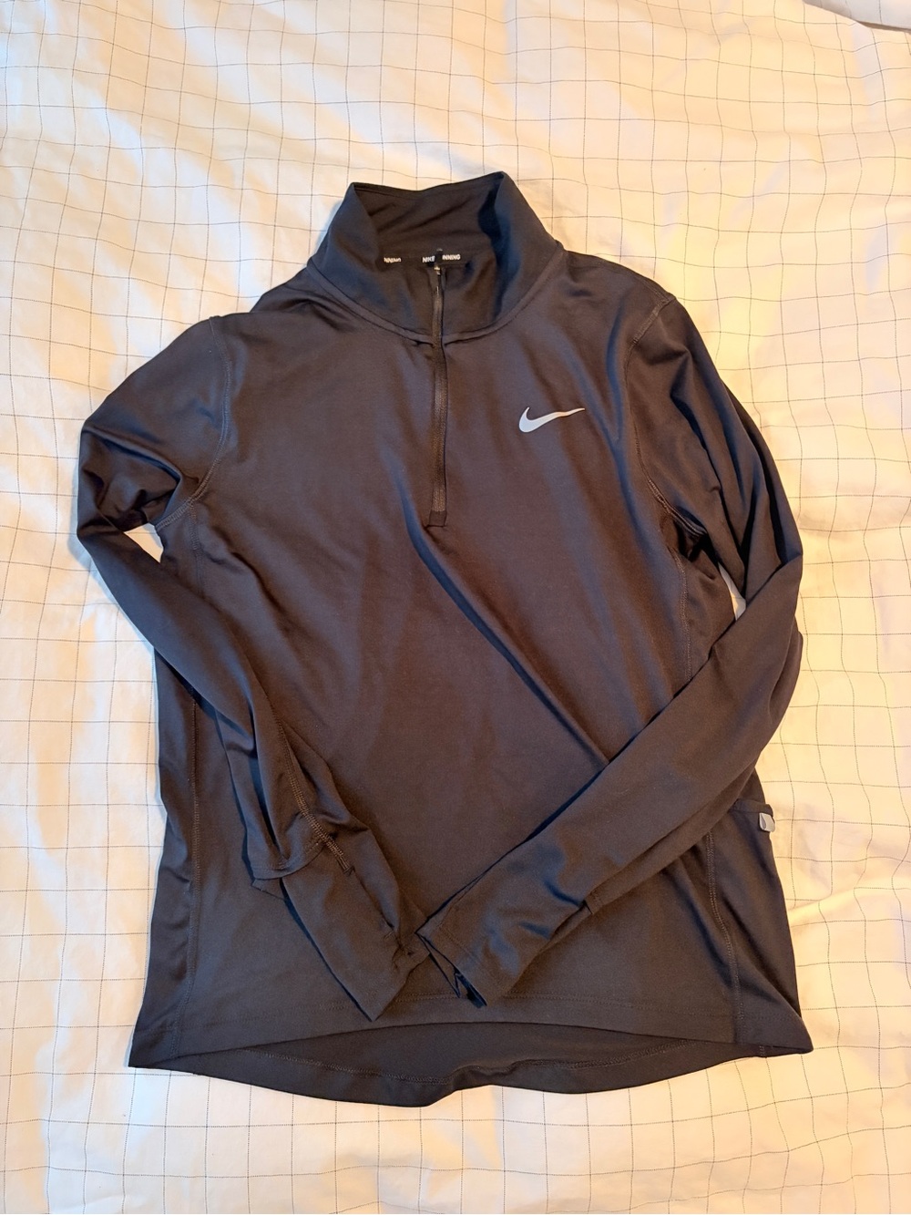 Nike Black Running Jacket with Reflective Swoosh